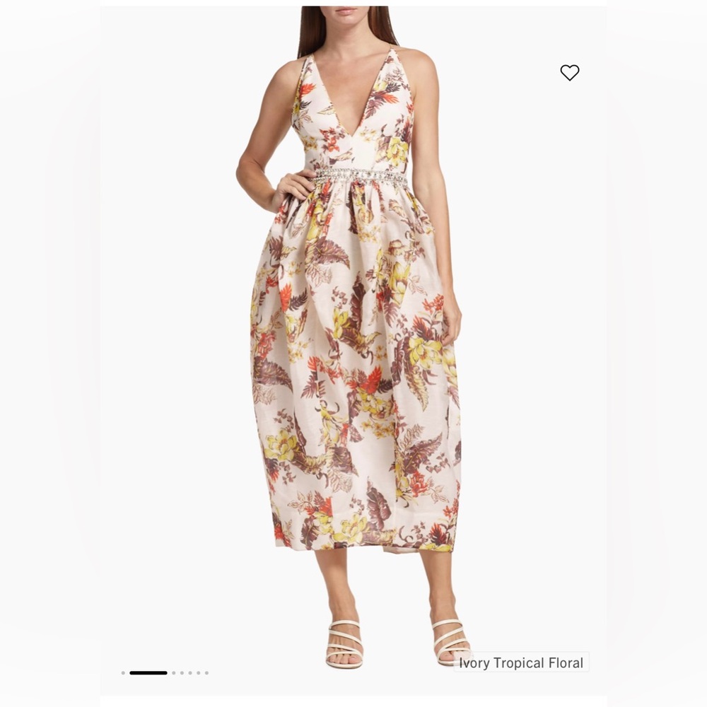 Zimmermann Matchmaker Tulip V-Neck Sleeveless Dress
Size 0